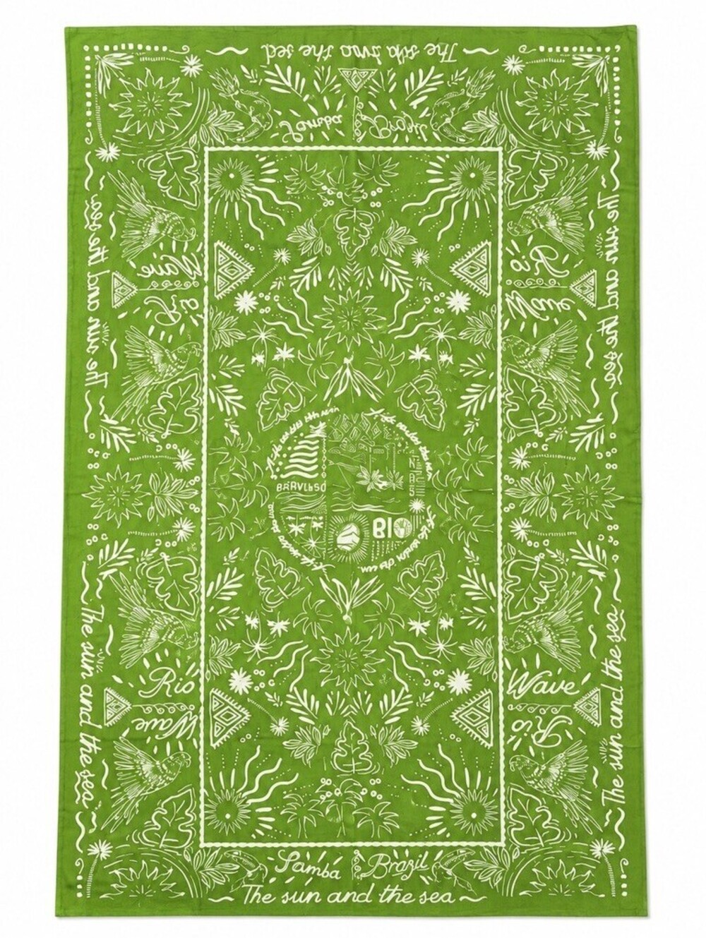 Rio Green Bandana Print Scarf